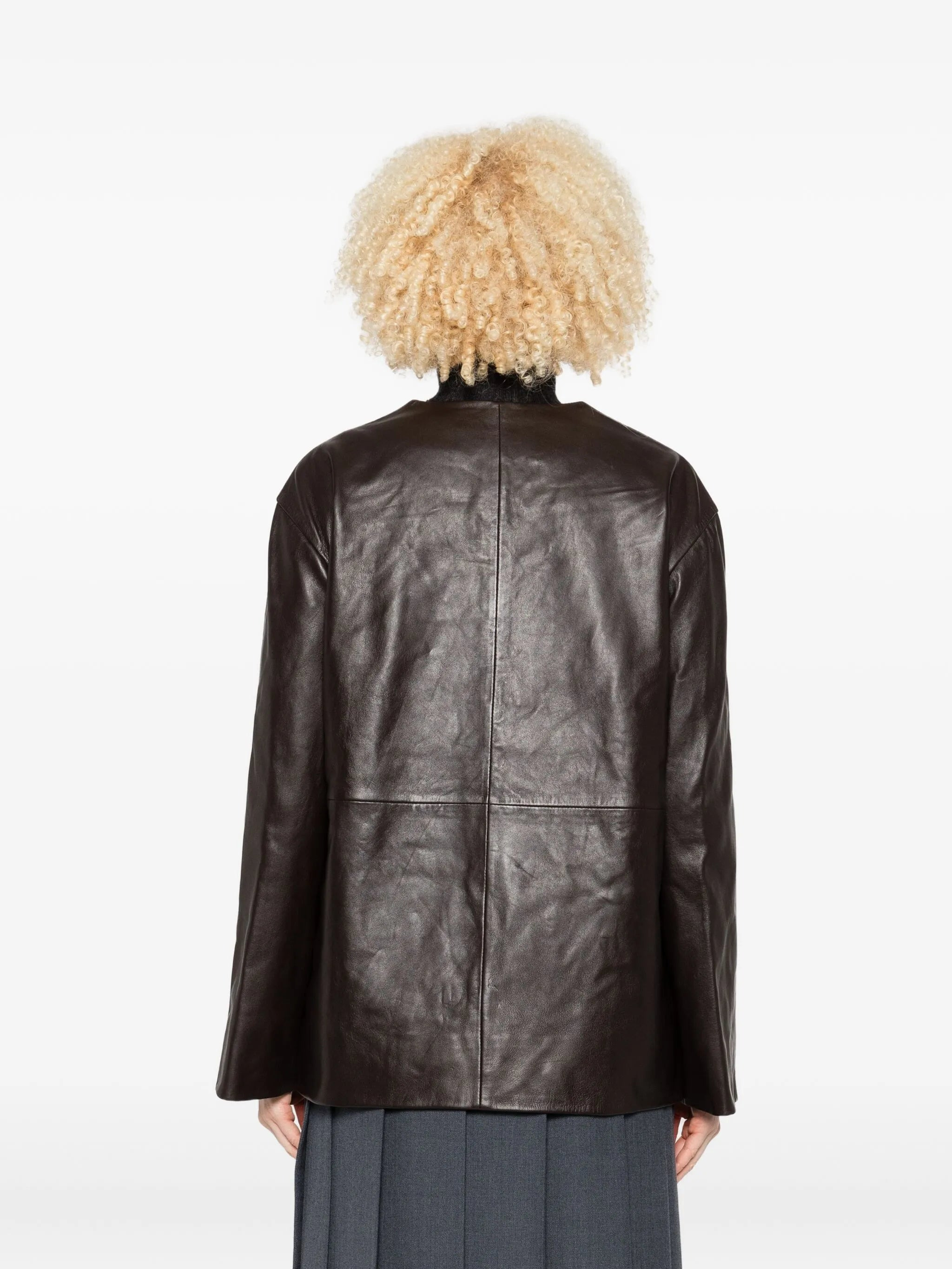 Rohe Frog-fastening Leather Jacket - 2