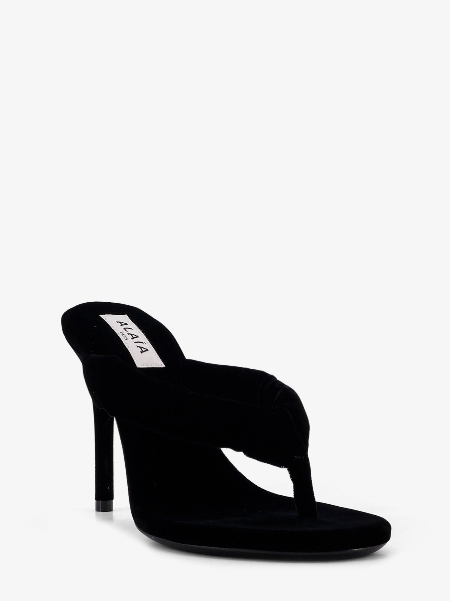 Alaia Thong Sandals With Velvet Heel - 2