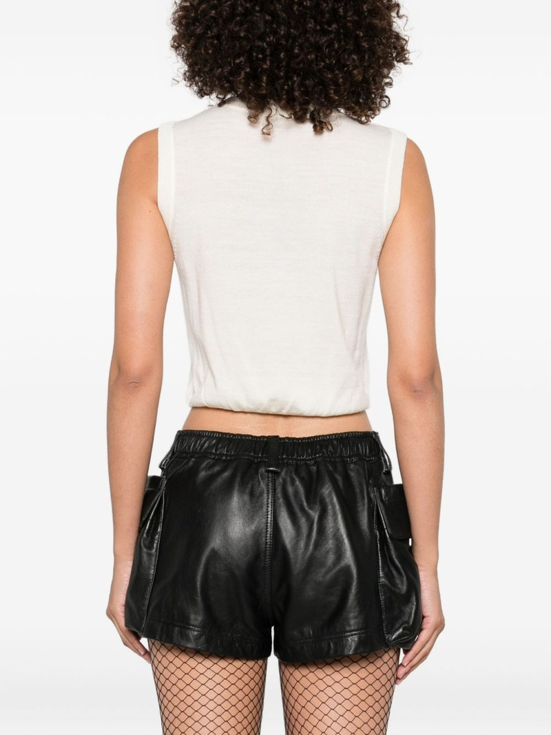 V-neck cropped vest 4