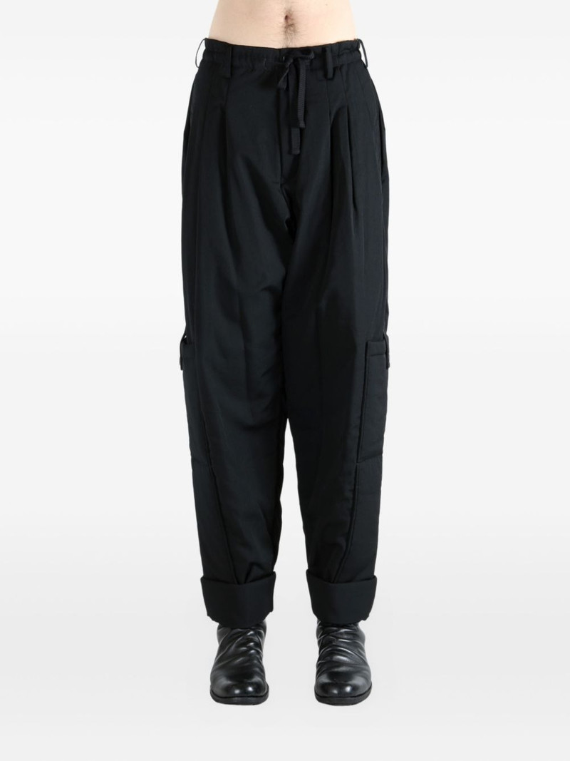 Yohji Yamamoto pleated cargo trousers outlook