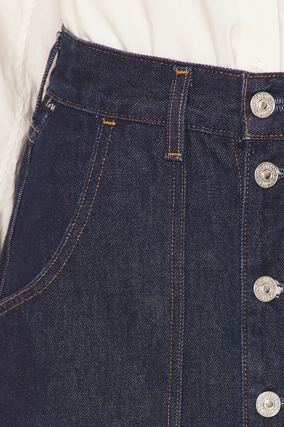 Curved Pocket Mini Skirt - 6