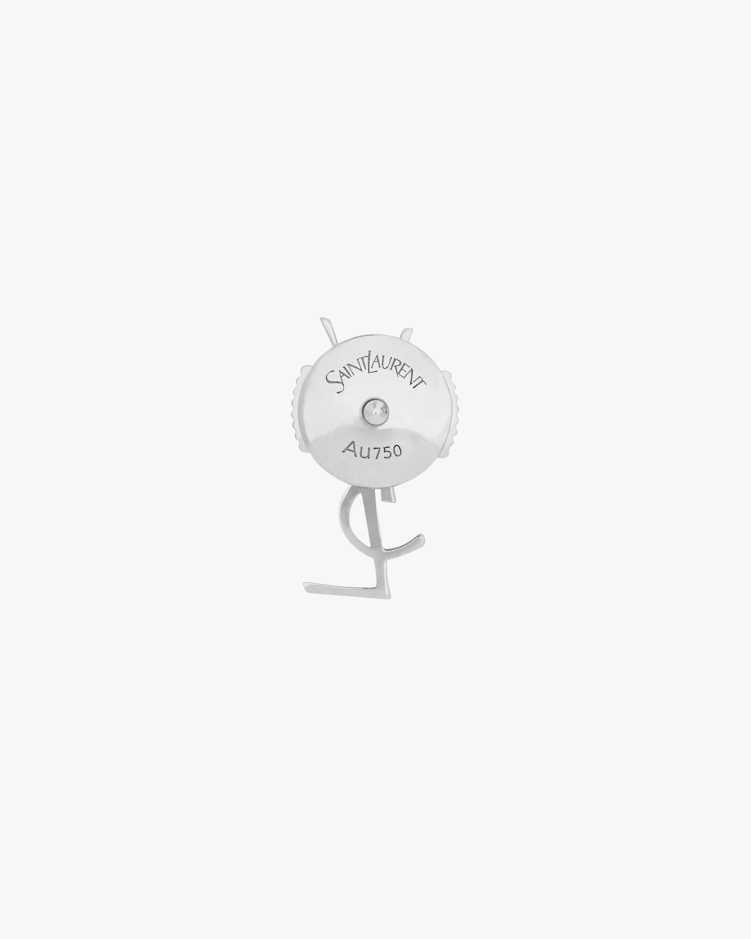 CASSANDRE STUD EARRING IN 18K GREY GOLD - 5