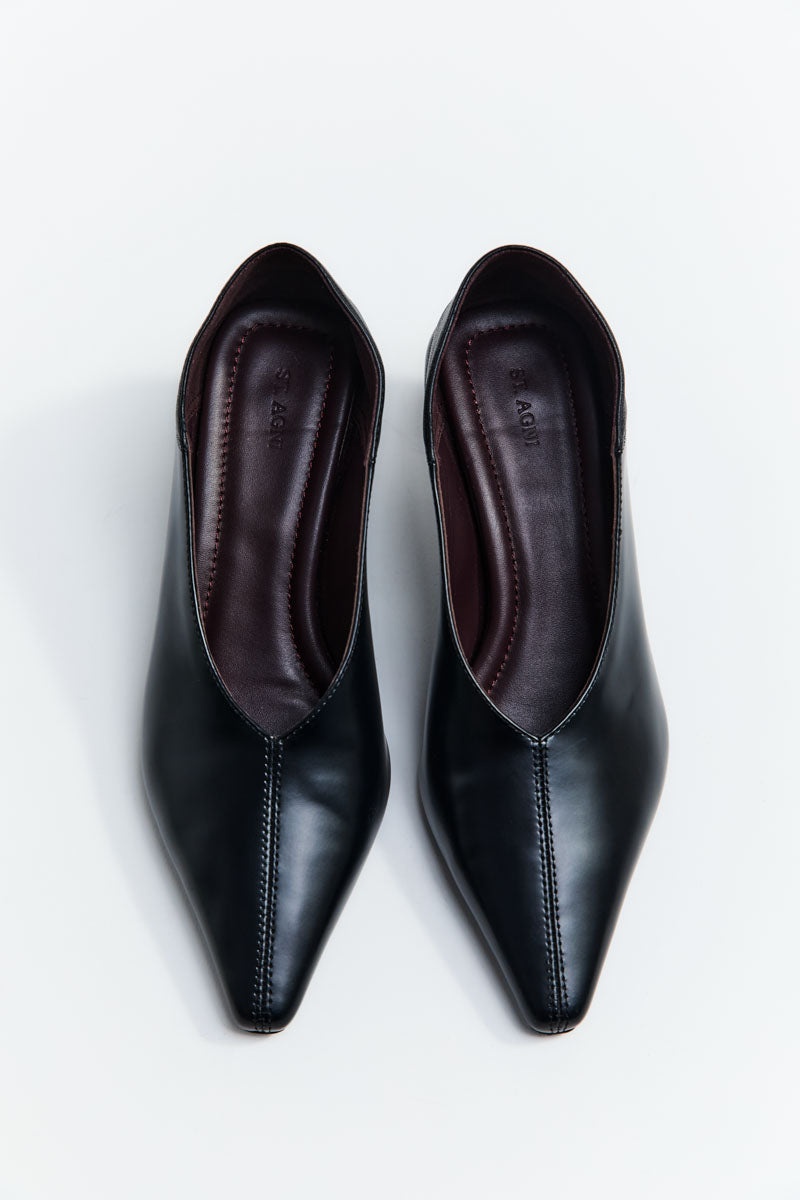 Classic Fold Heel - Black - 6