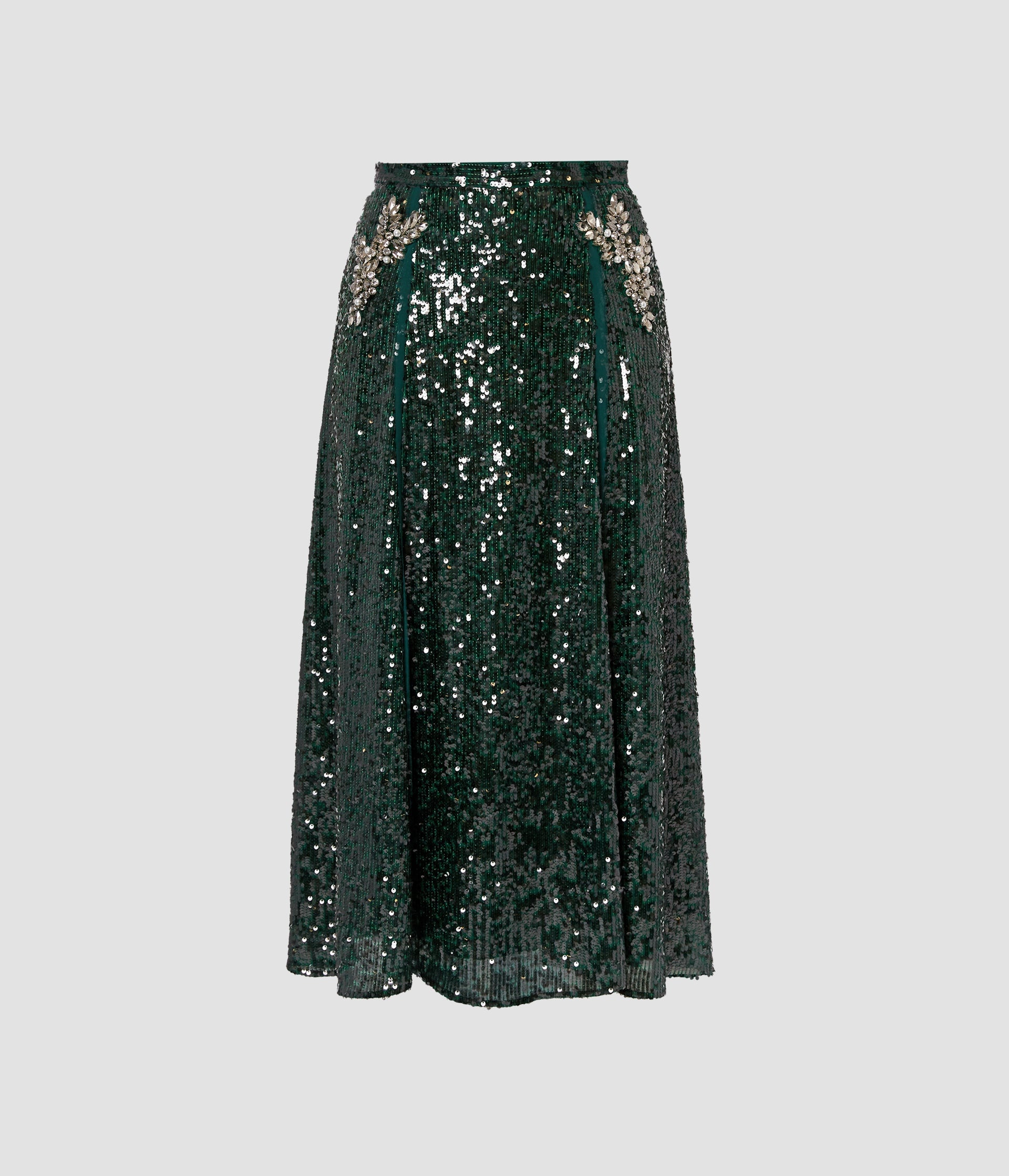 A-LINE MIDI SKIRT - 1