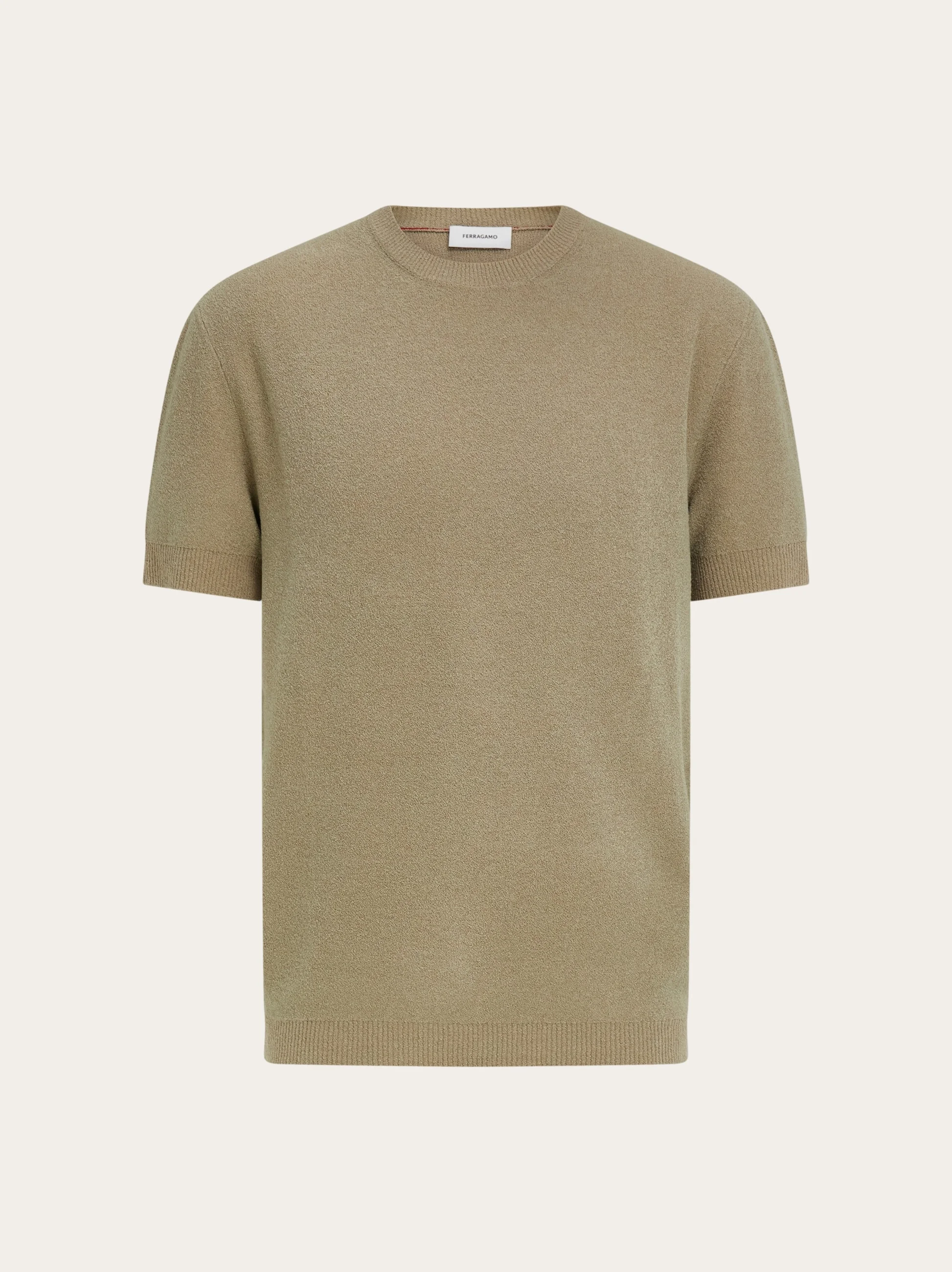 Short sleeve knitted top - 1