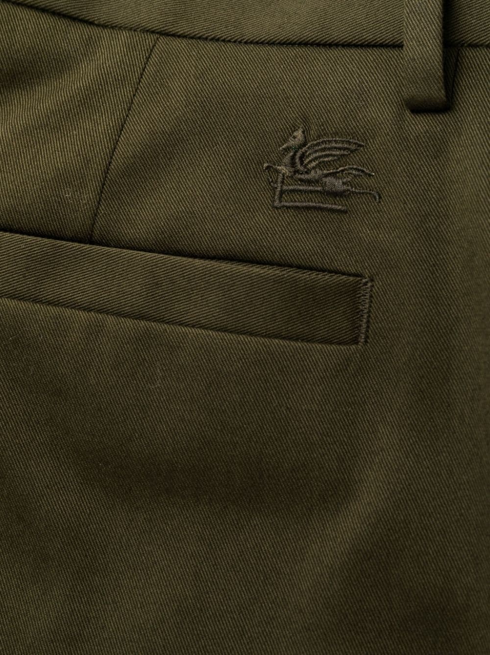 Pegaso-motif cropped cargo trousers - 7