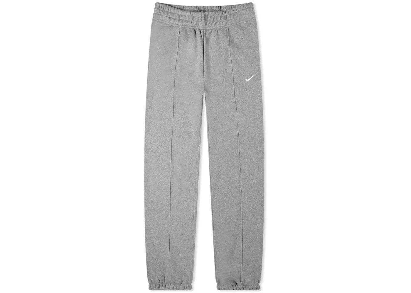 Nike Women's Sportswear Collection Essential Fleece Trousers Dark Grey Heather/White - 1