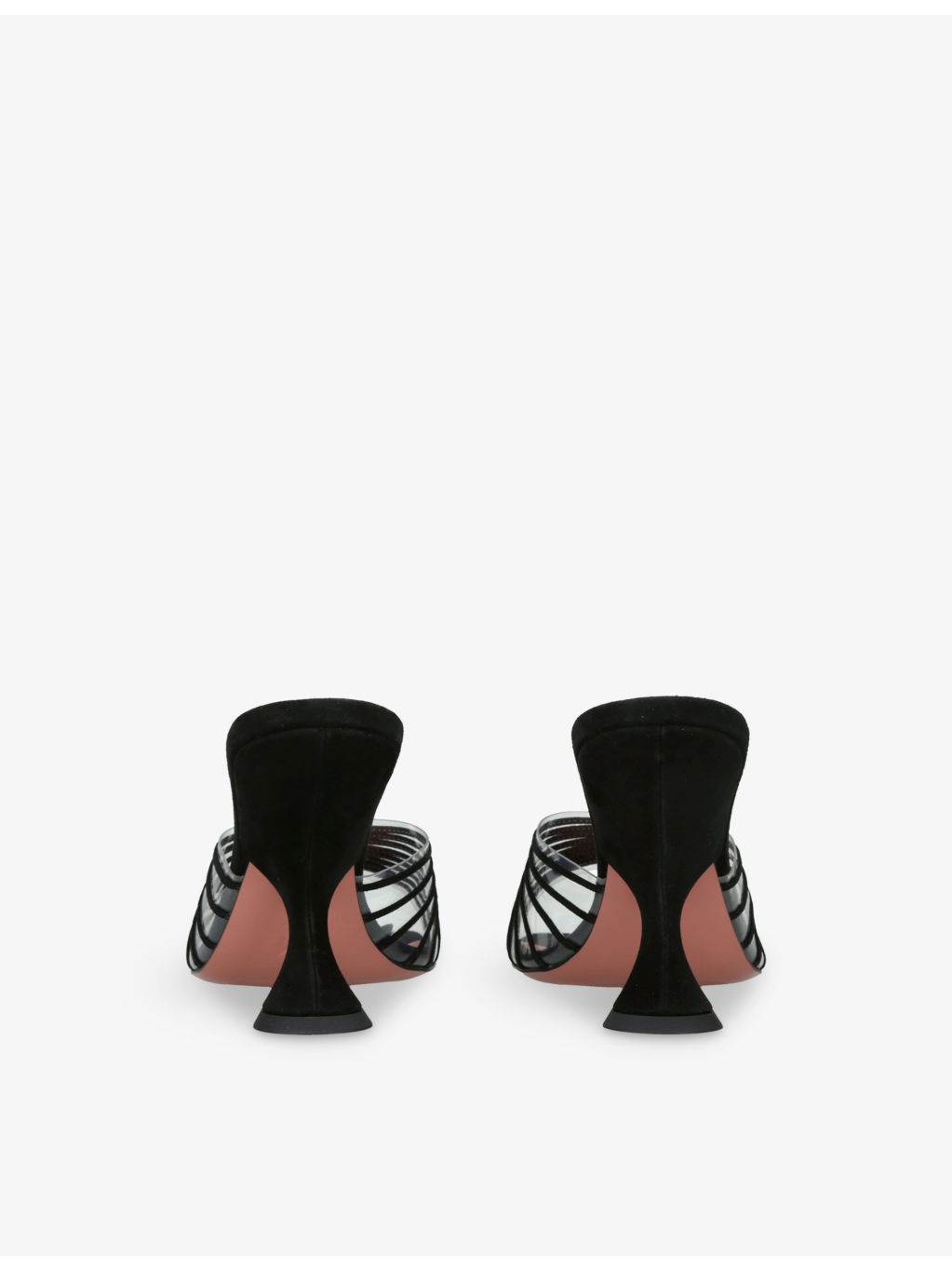 Mookie 90 Suede and PVC Heeled Sandals - 4
