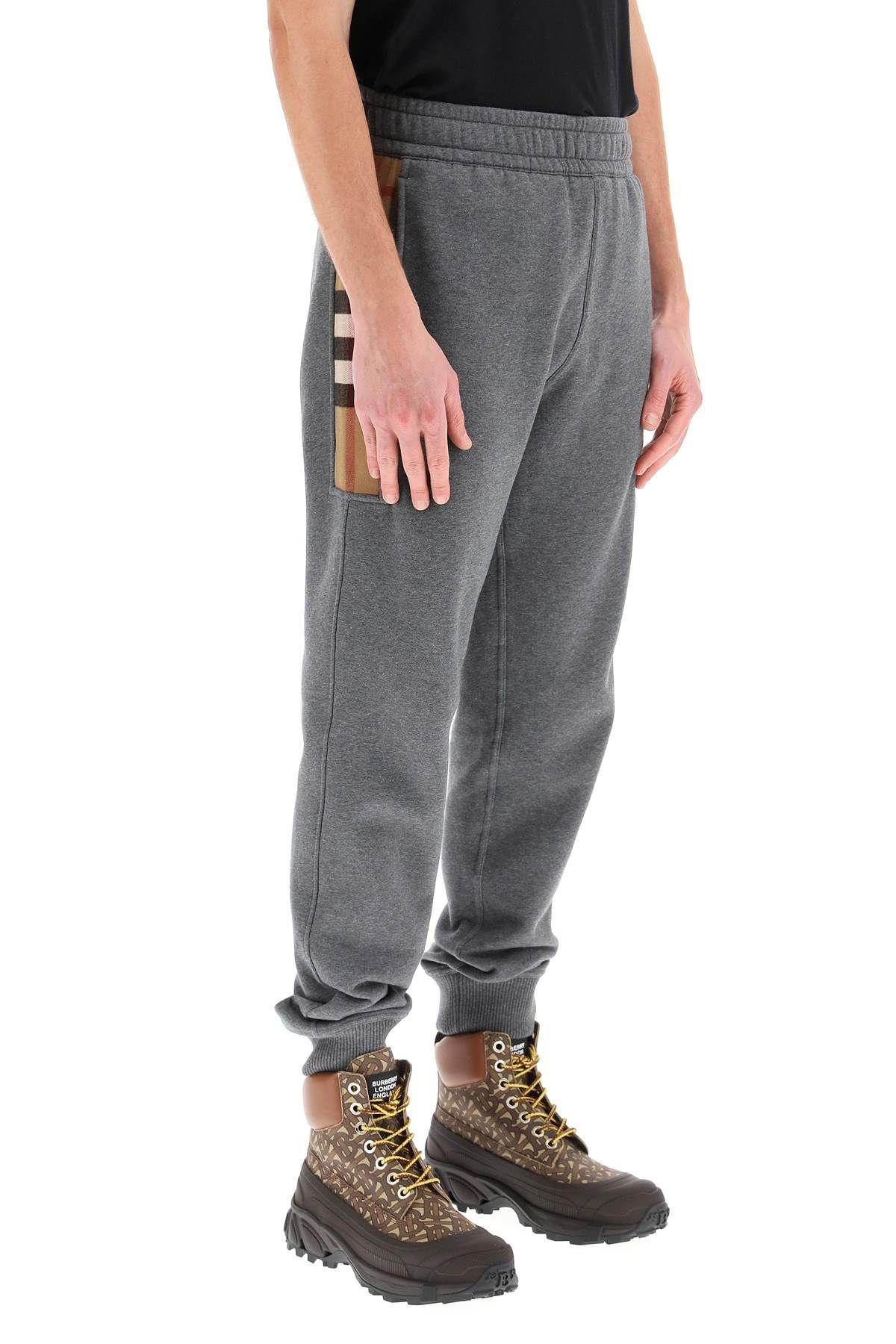 STEPHAN TROUSERS WITH TARTAN INSERTS - 3