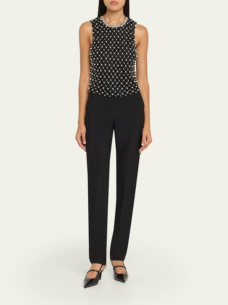 Alice + Olivia Amal Embellished Blouse outlook