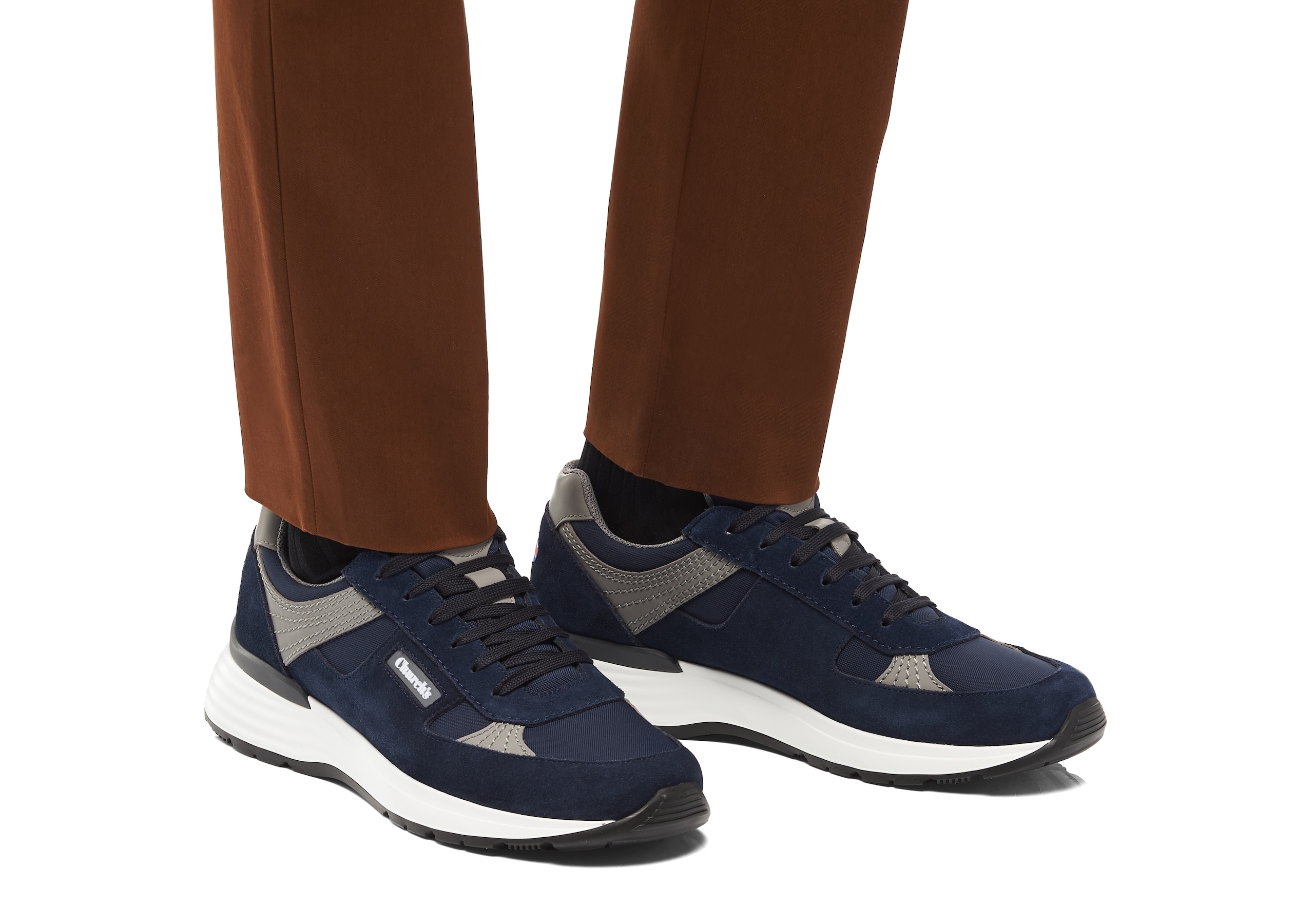 Ch873
Suede Tech Retro Sneaker Blue - 5