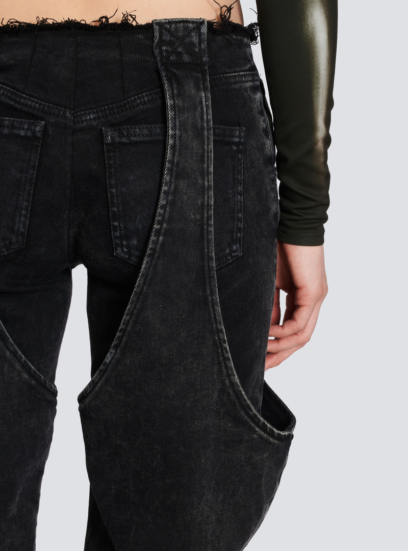 Faded cotton jeans 7