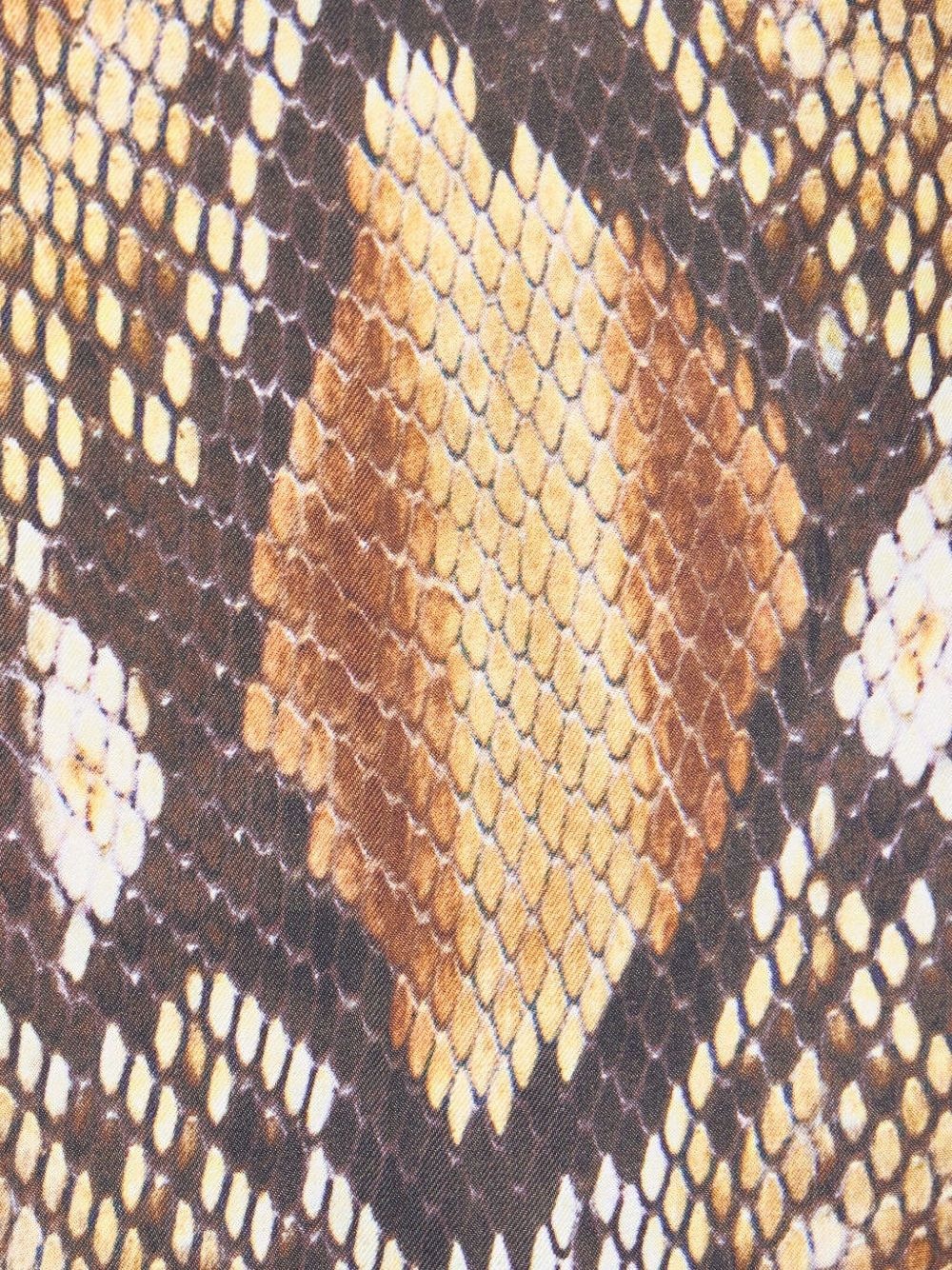 snakeskin-print trousers - 4