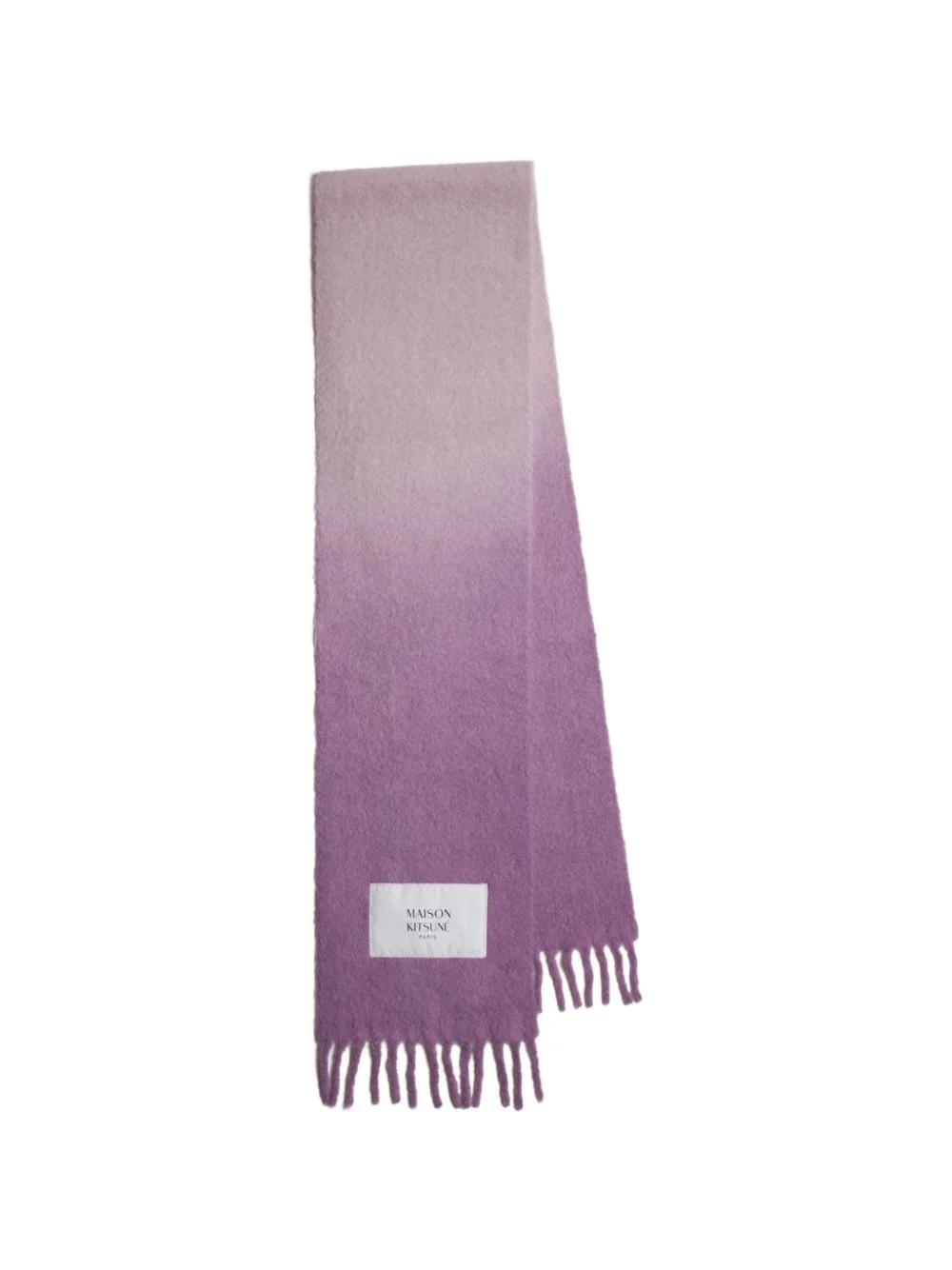 gradient fringed scarf - 1