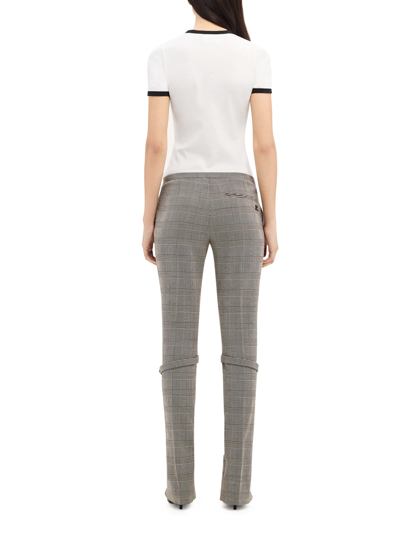 COTTON T-SHIRT WITH CONTRASTING PROFILES - 3
