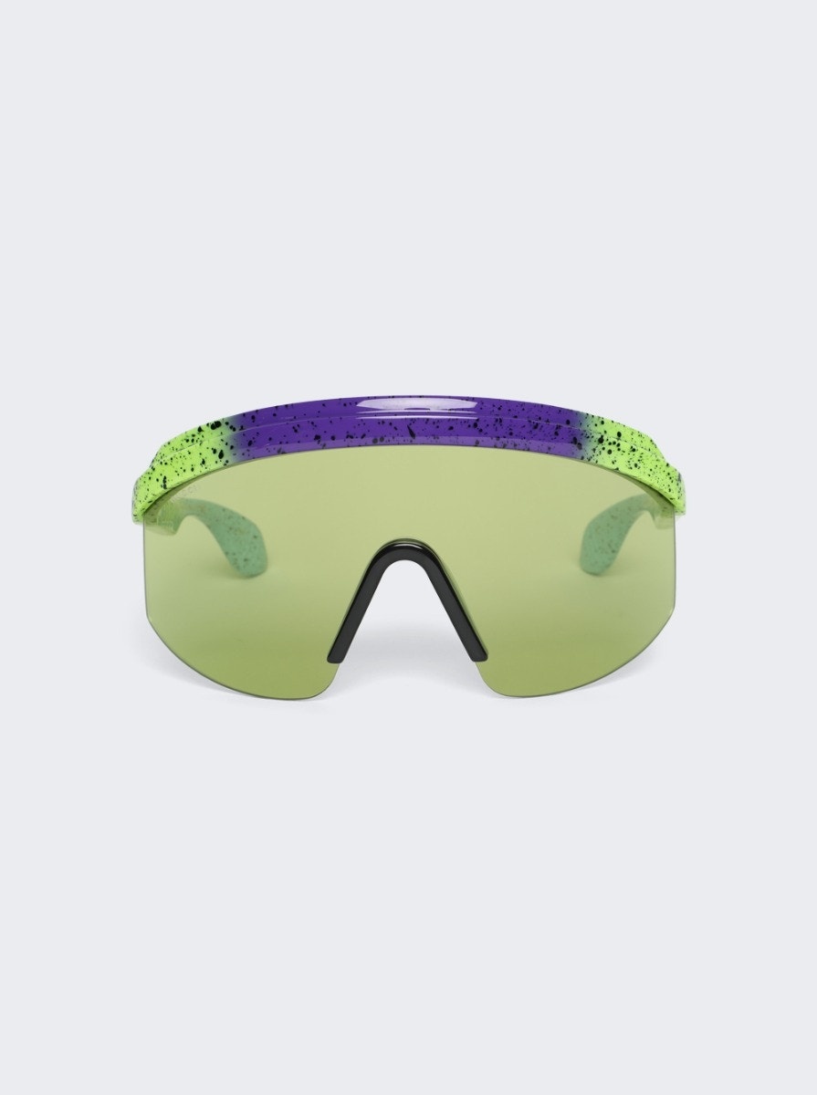 Mask Frame Sunglasses Green - 1