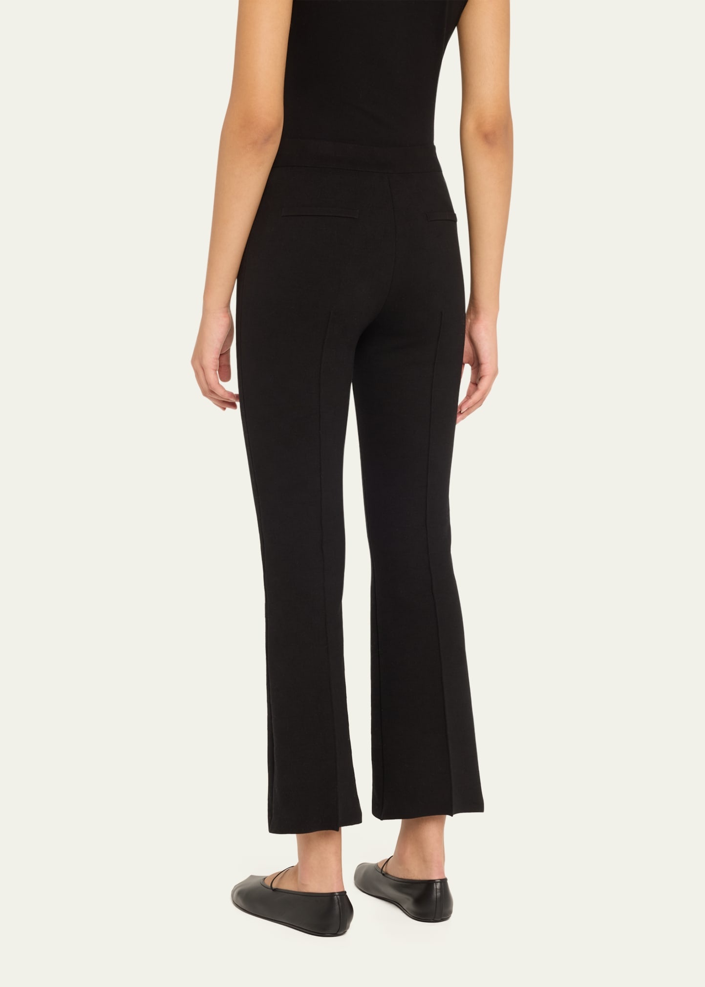 Cropped Kick Flare Pants - 3