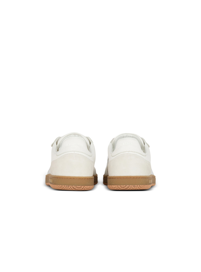 Calfskin Balmain Swan trainers 5