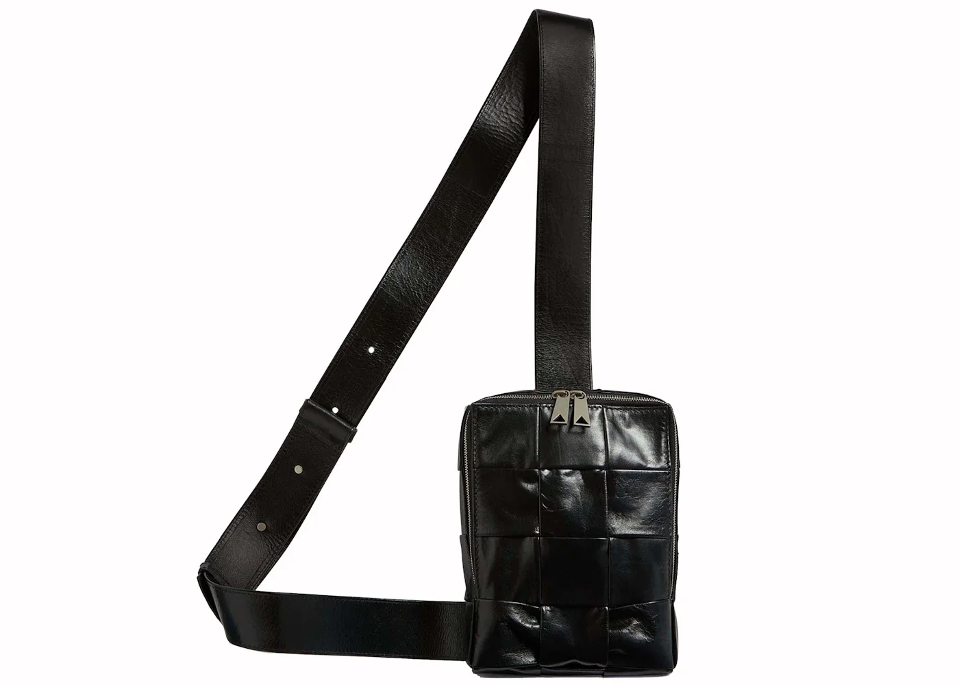 Bottega Veneta Cassette Sling Crossbody Bag Black - 1