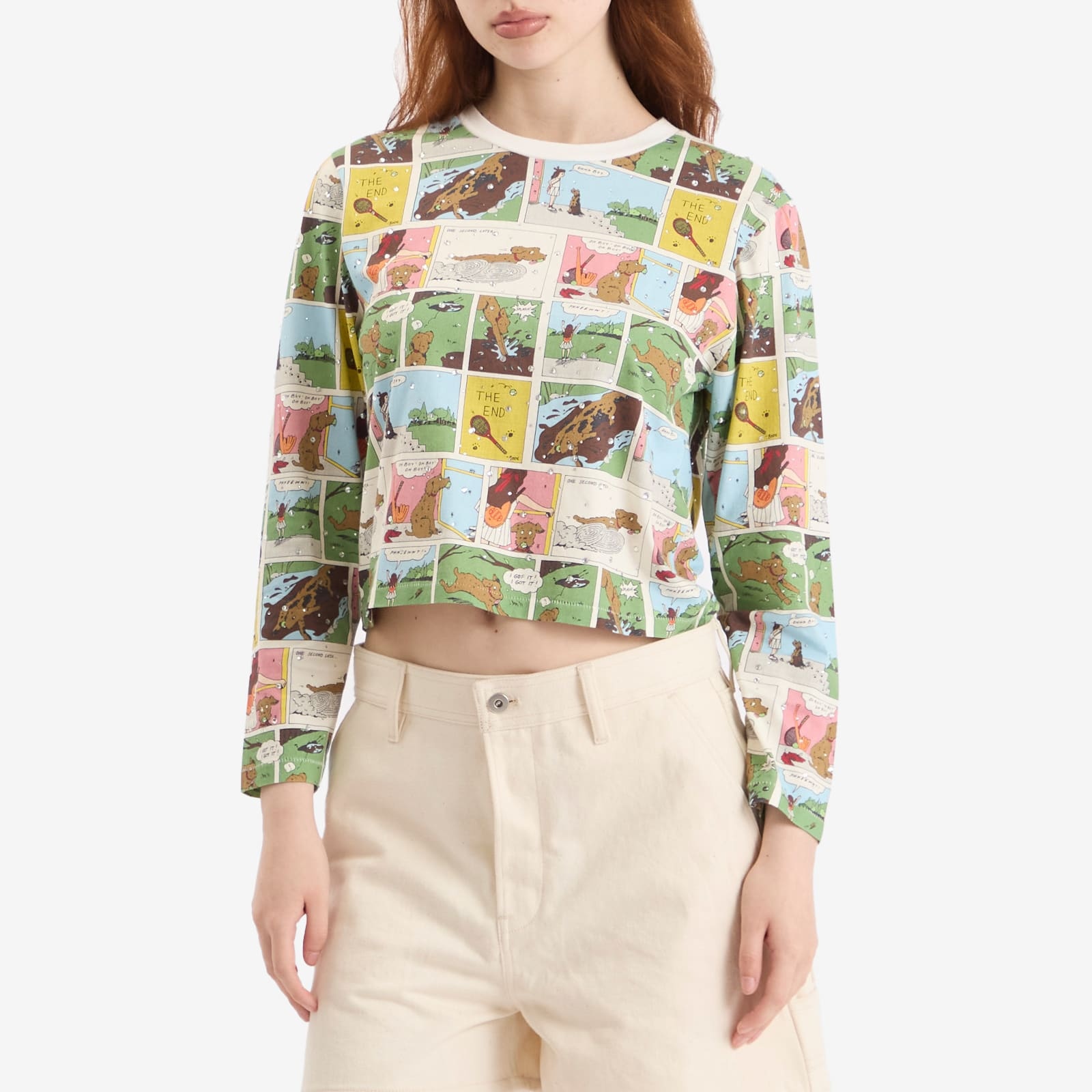 Bode Comic Strip Long Sleeve Top - 2