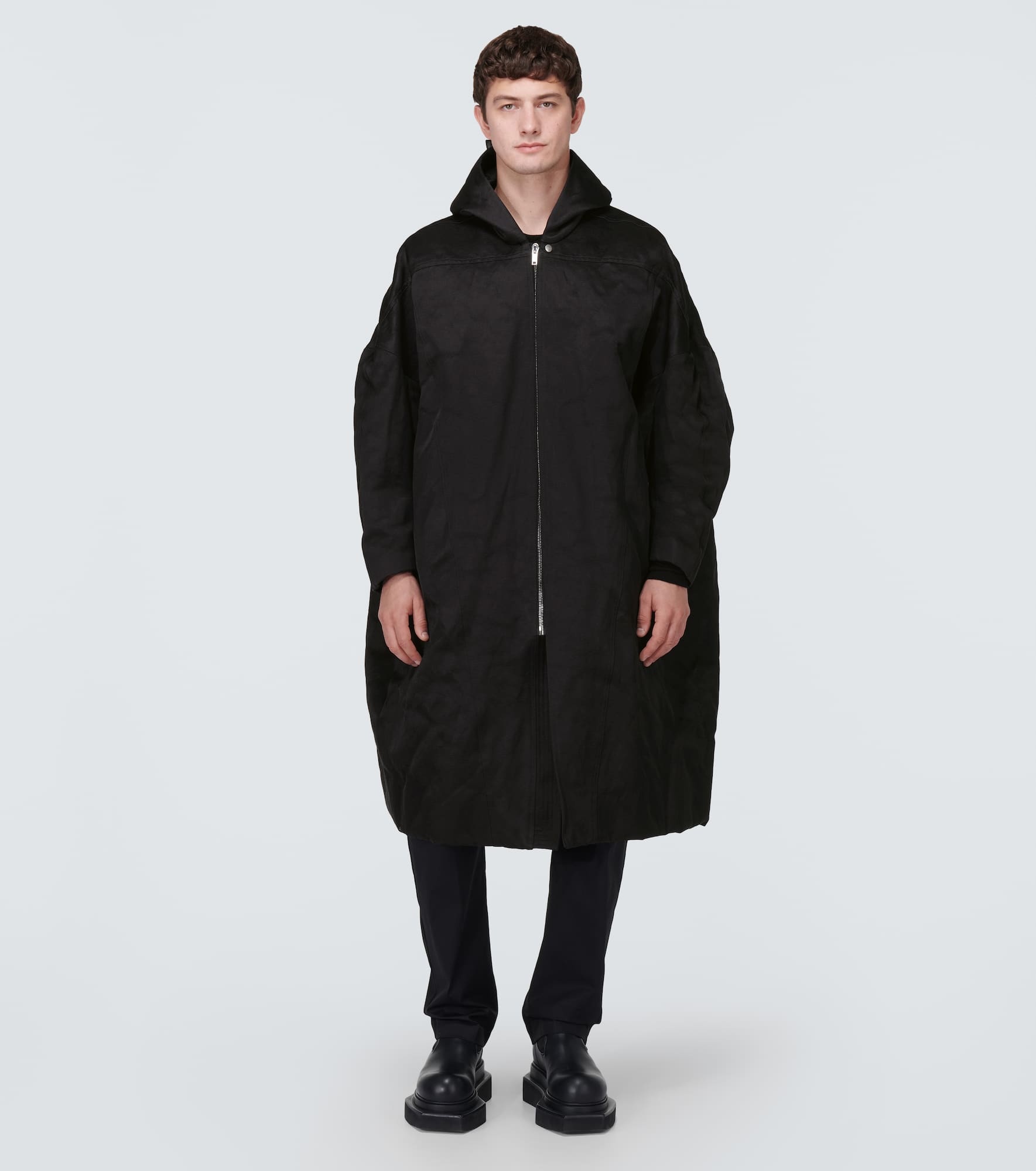 Jumbo Peter cotton and silk down coat - 2