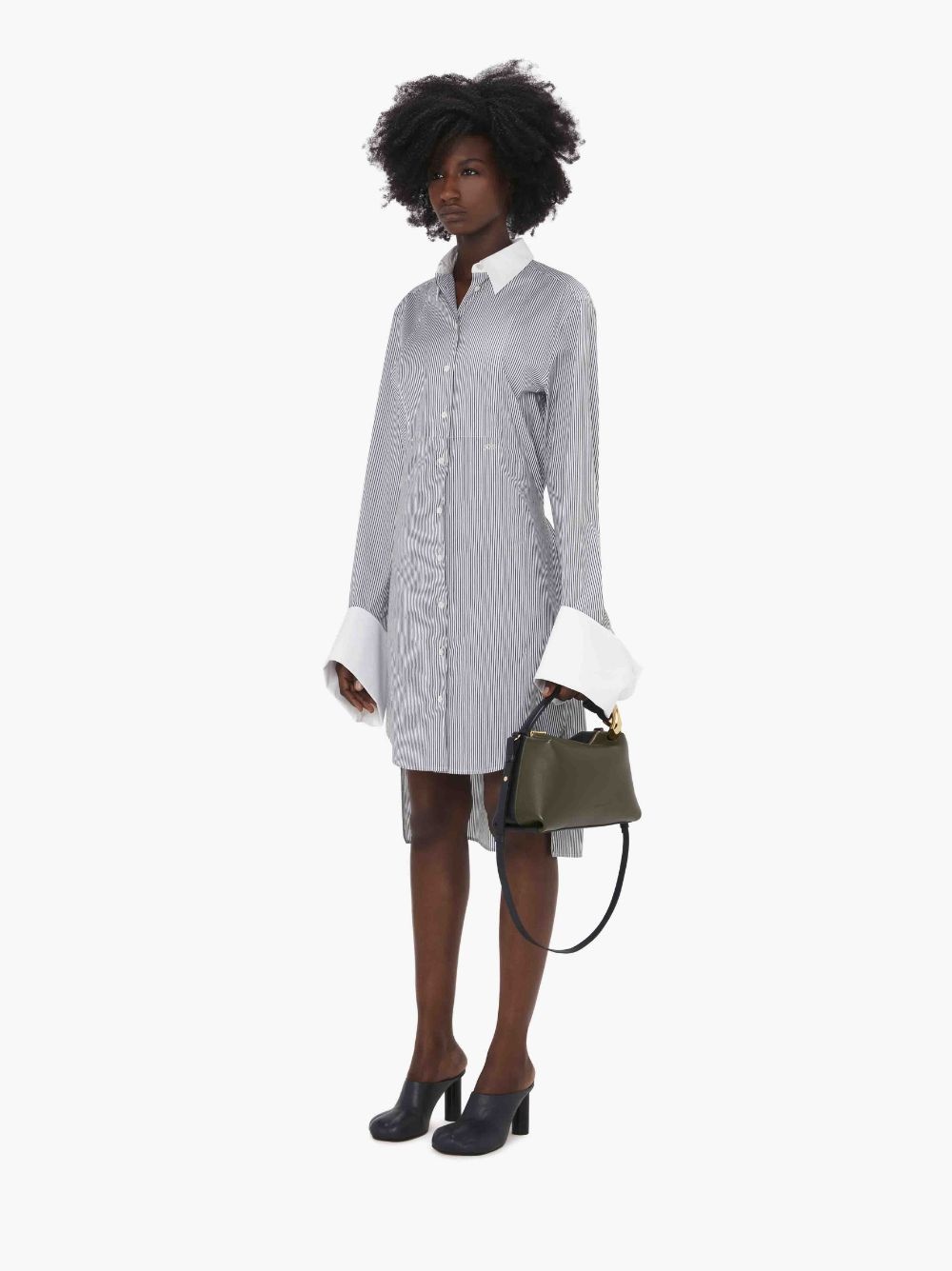 OVERSIZED CUFF SHIRT DRESS - 4
