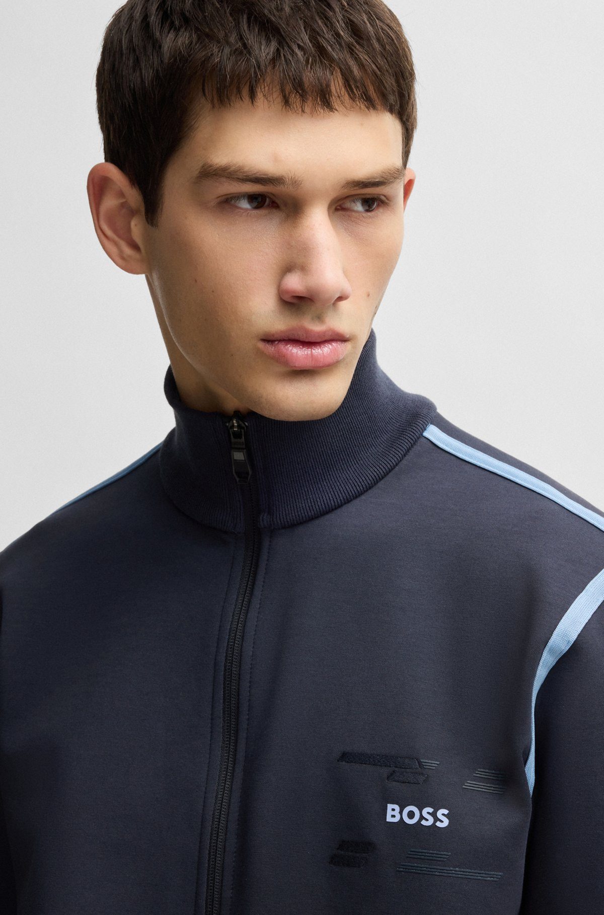 ZIP-UP SWEATSHIRT WITH LOGO ARTWORK - 3