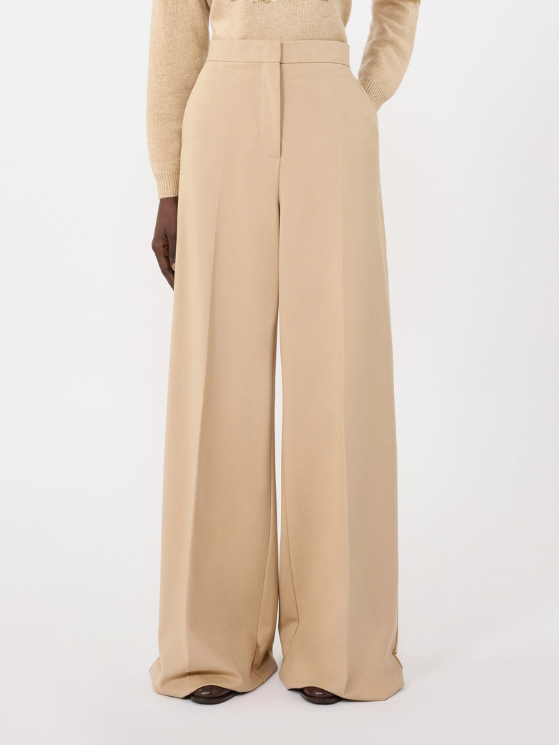 TAVERNA Compact jersey trousers - ALBINO 3