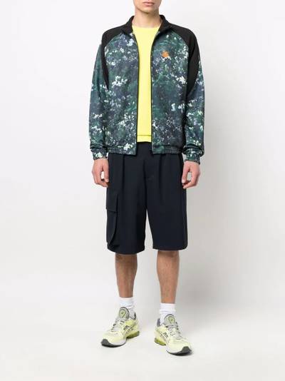 KENZO floral-print zip-up jacket outlook