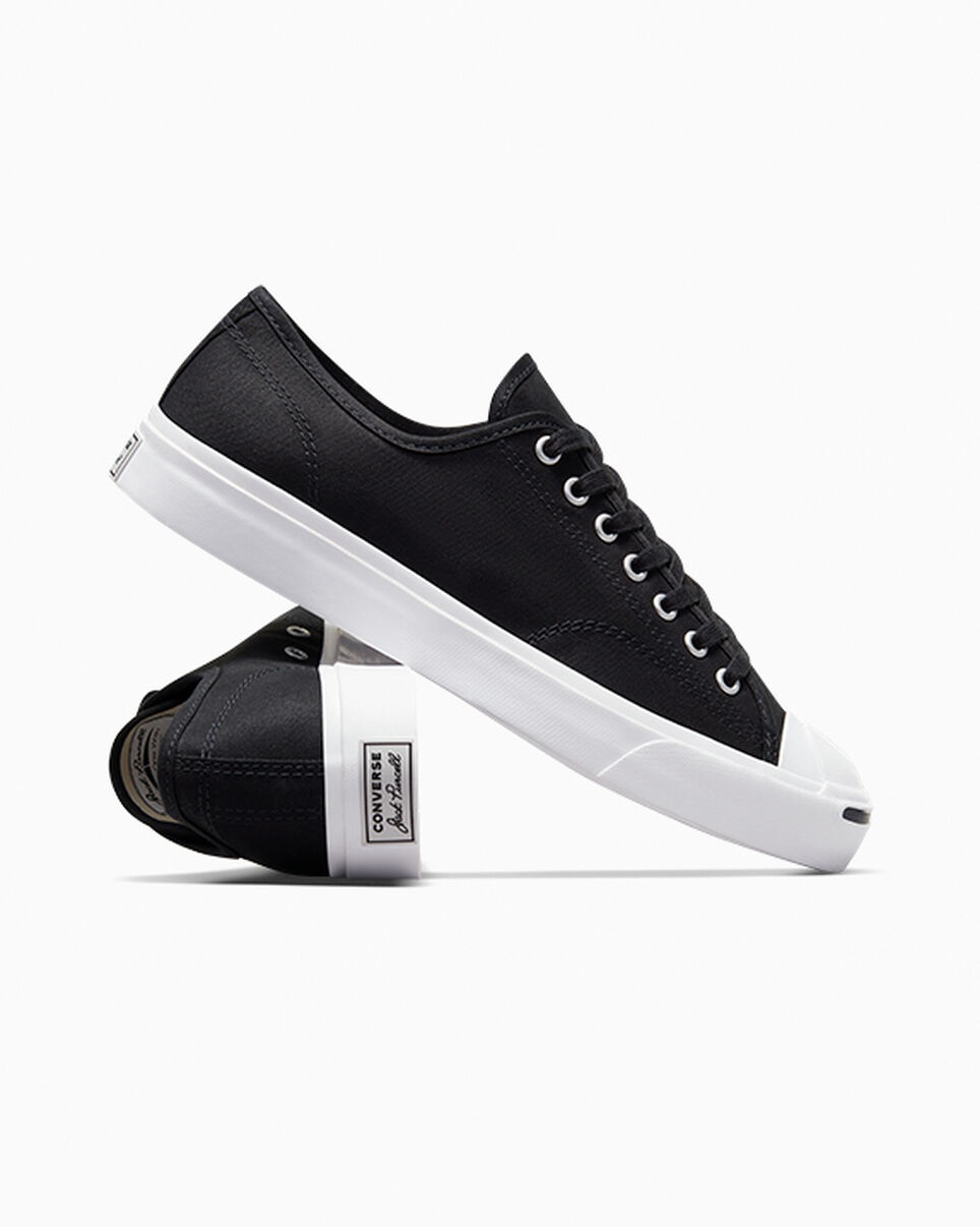コンバース　JACK PURCELL CANVAS(BLACK) Converse Jack Purcell Canvas Black & White Shoes | Zumiez