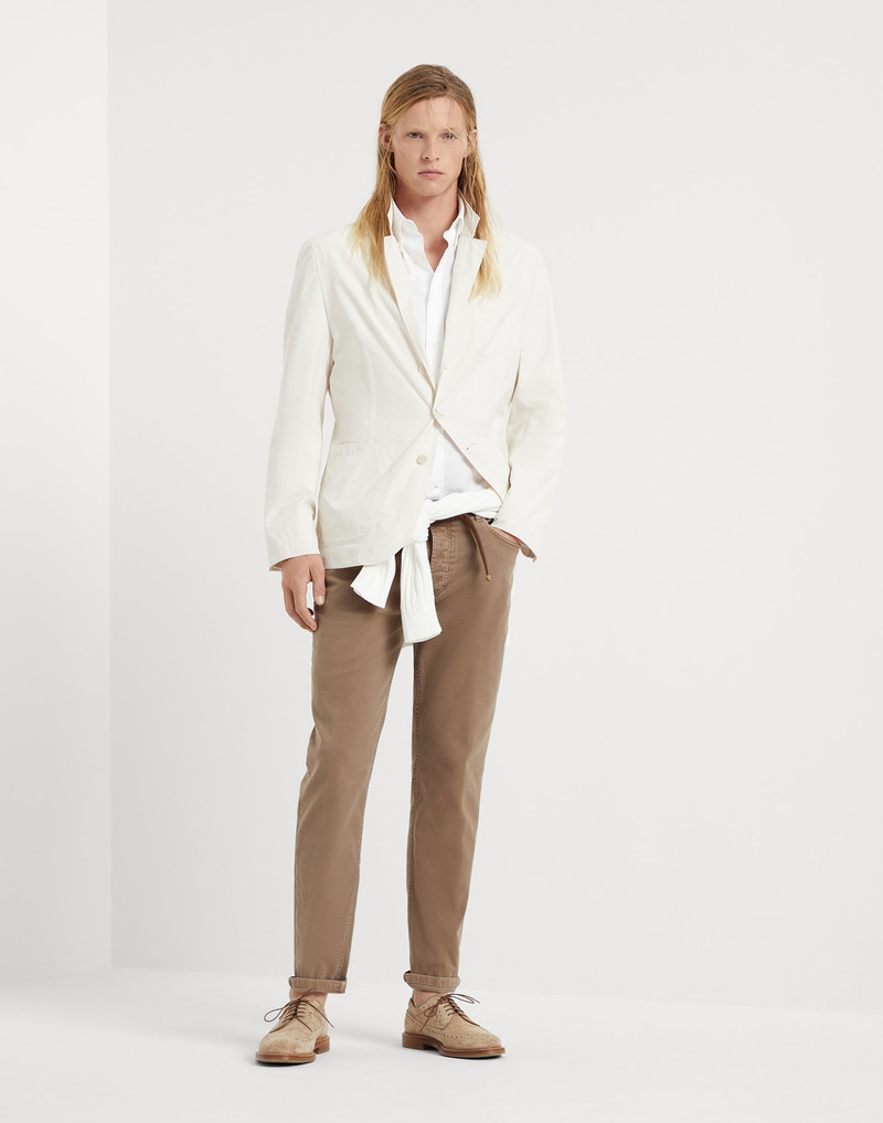 Water-resistant microfiber outerwear blazer 4