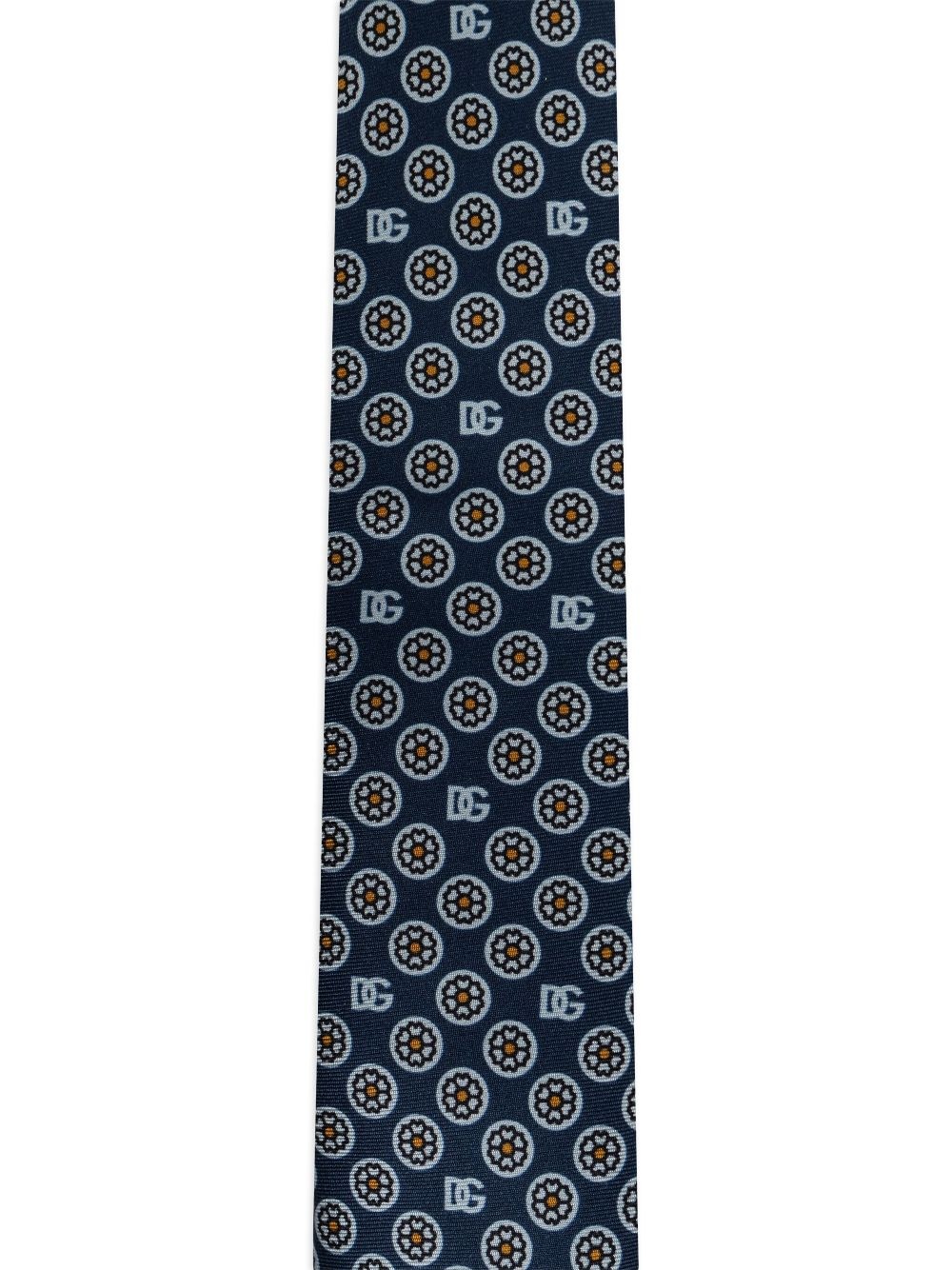 floral-jacquard tie - 2