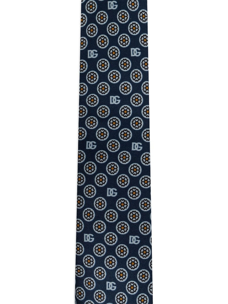 Dolce & Gabbana floral-jacquard tie outlook