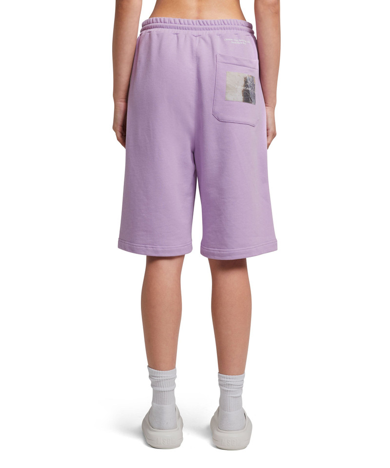 "FANTASTIC GREEN INVERSE SERIES" organic cotton sweat Bermudas 7