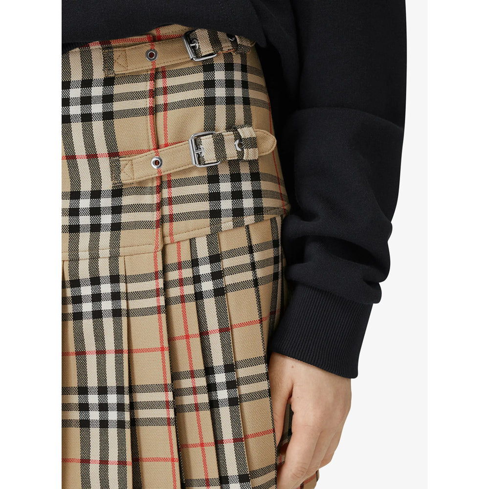 Burberry Neutrals Skirts - Pleated Skirts Women - 2