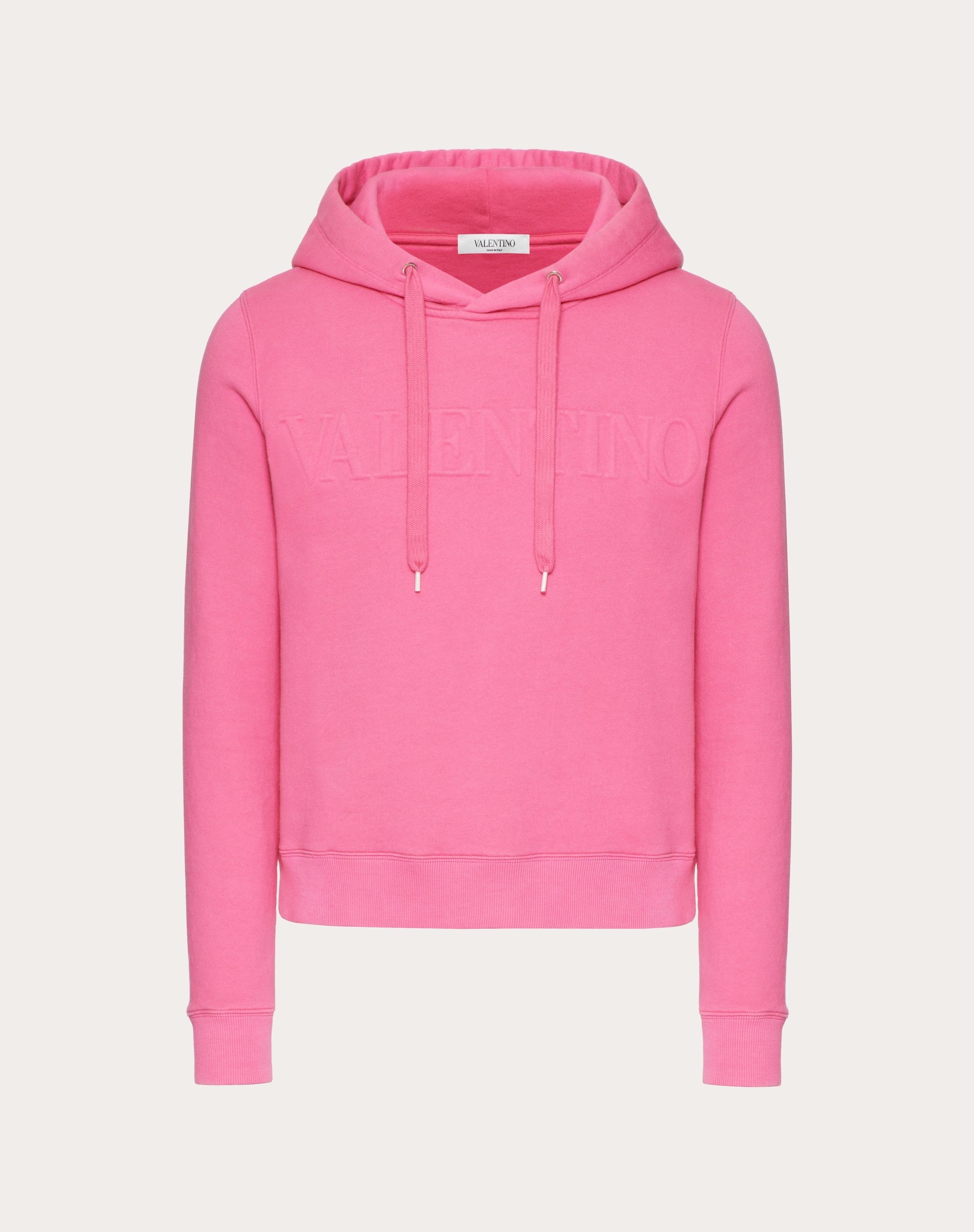 SWEATSHIRT WITH VALENTINO EMBOSSED - 1