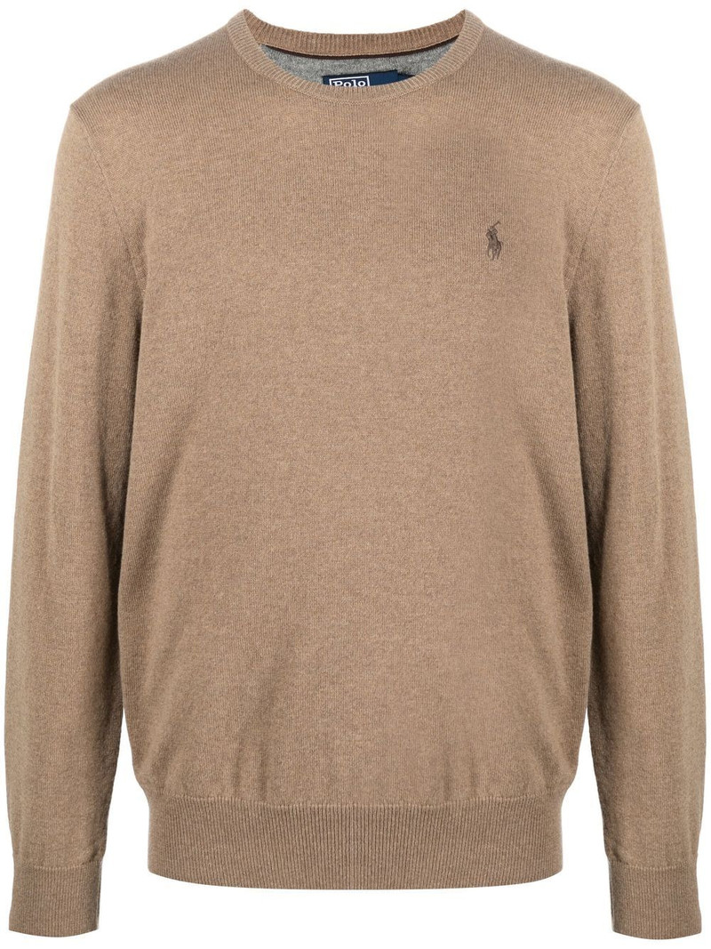 Polo Pony-embroidered wool jumper 1