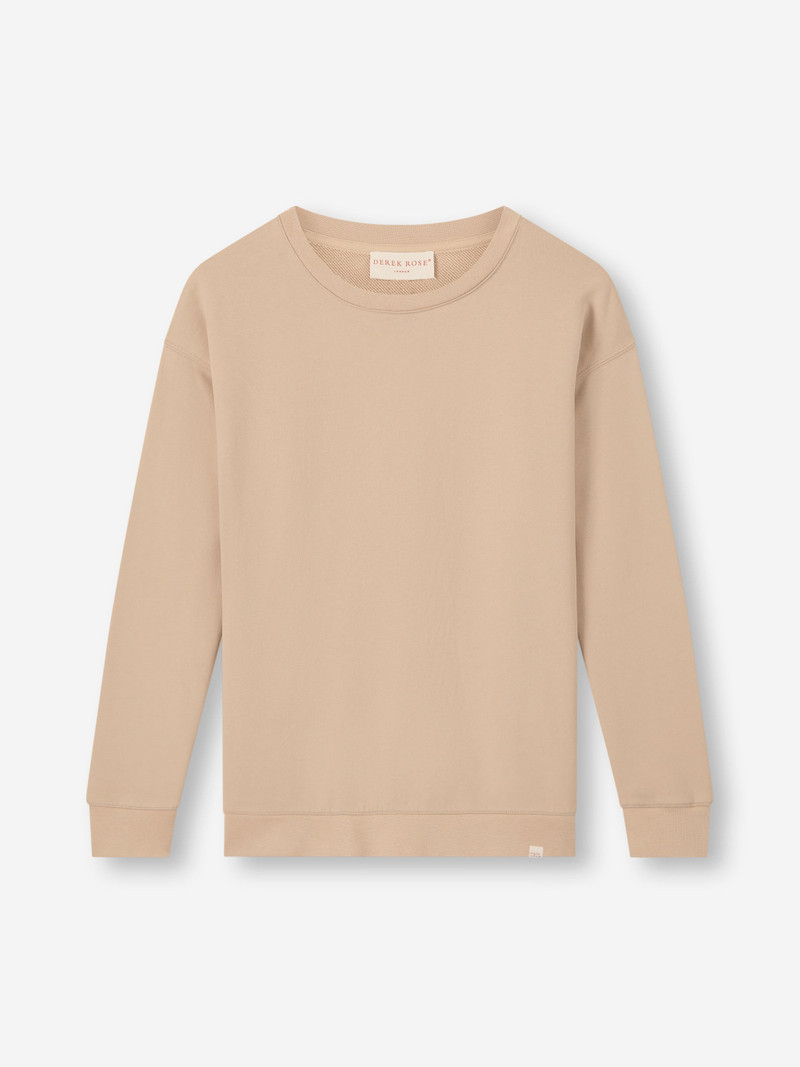 Women's Sweatshirt Quinn Cotton Modal Beige Pink 5