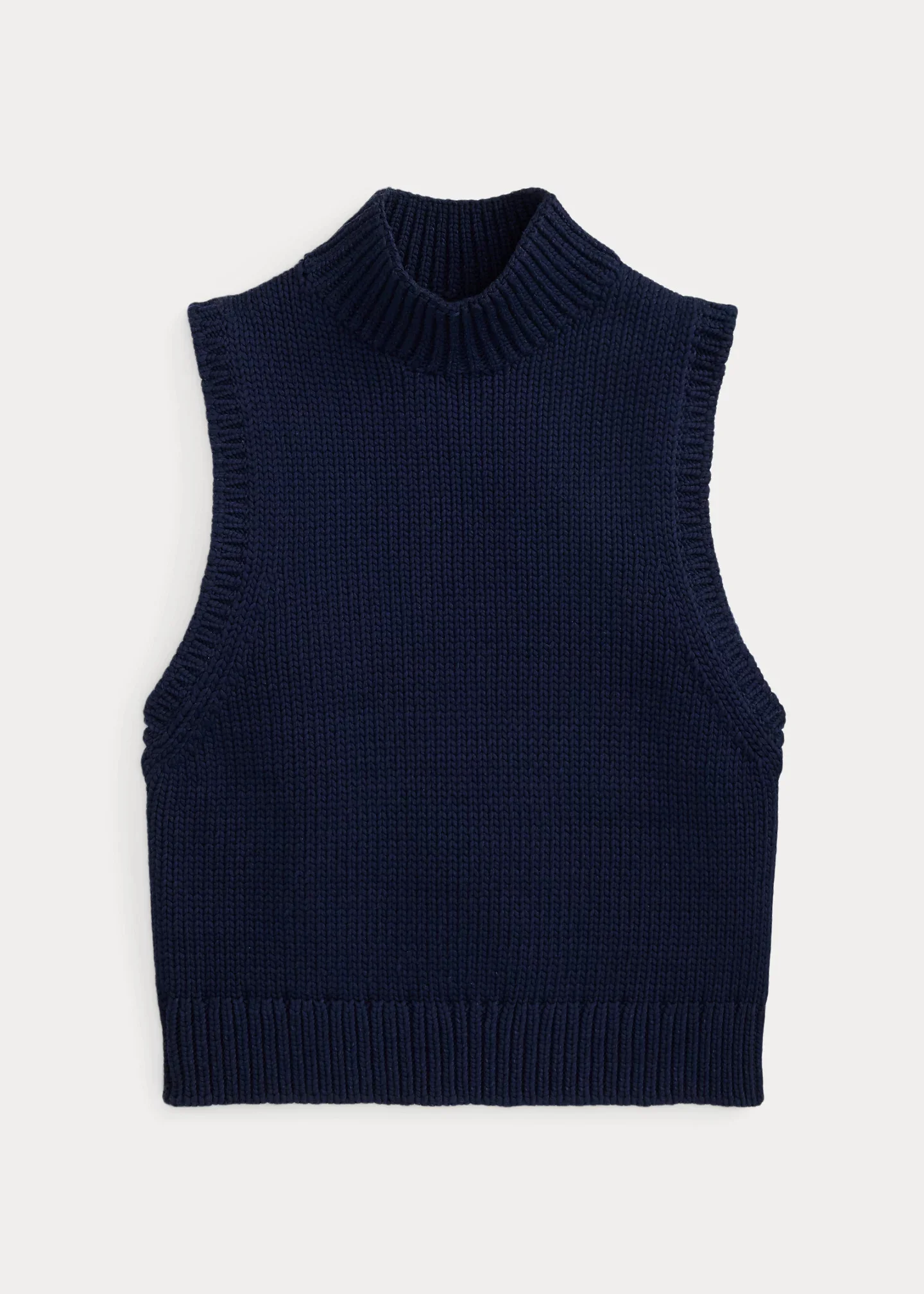 Sleeveless Turtleneck Sweater - 1
