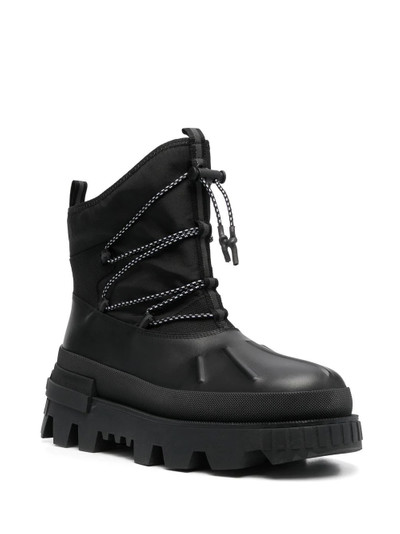 Moncler lace-up leather ankle boots outlook