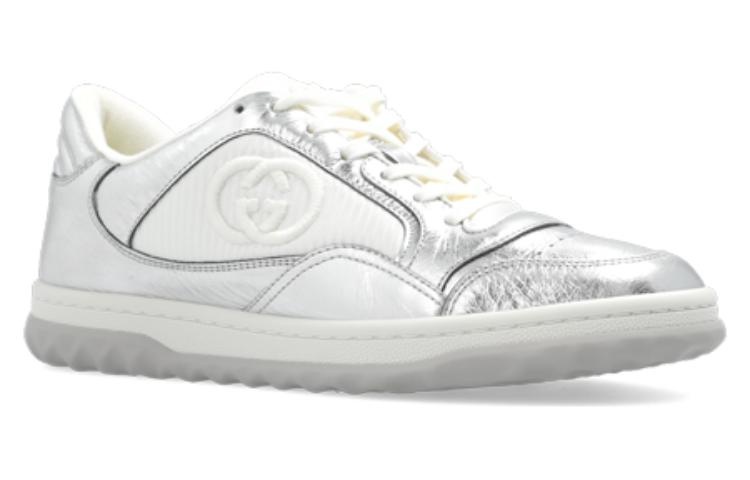 (WMNS) Gucci Mac80 Embroidered Sneakers 'White Silver' 750834-AACA9-8141 - 3