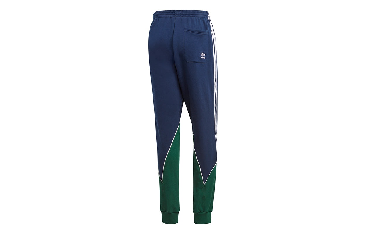 adidas originals B Trf Abs Swtpt Bundle Feet Colorblock Casual Sports Pants Navy Blue GE0818 - 2