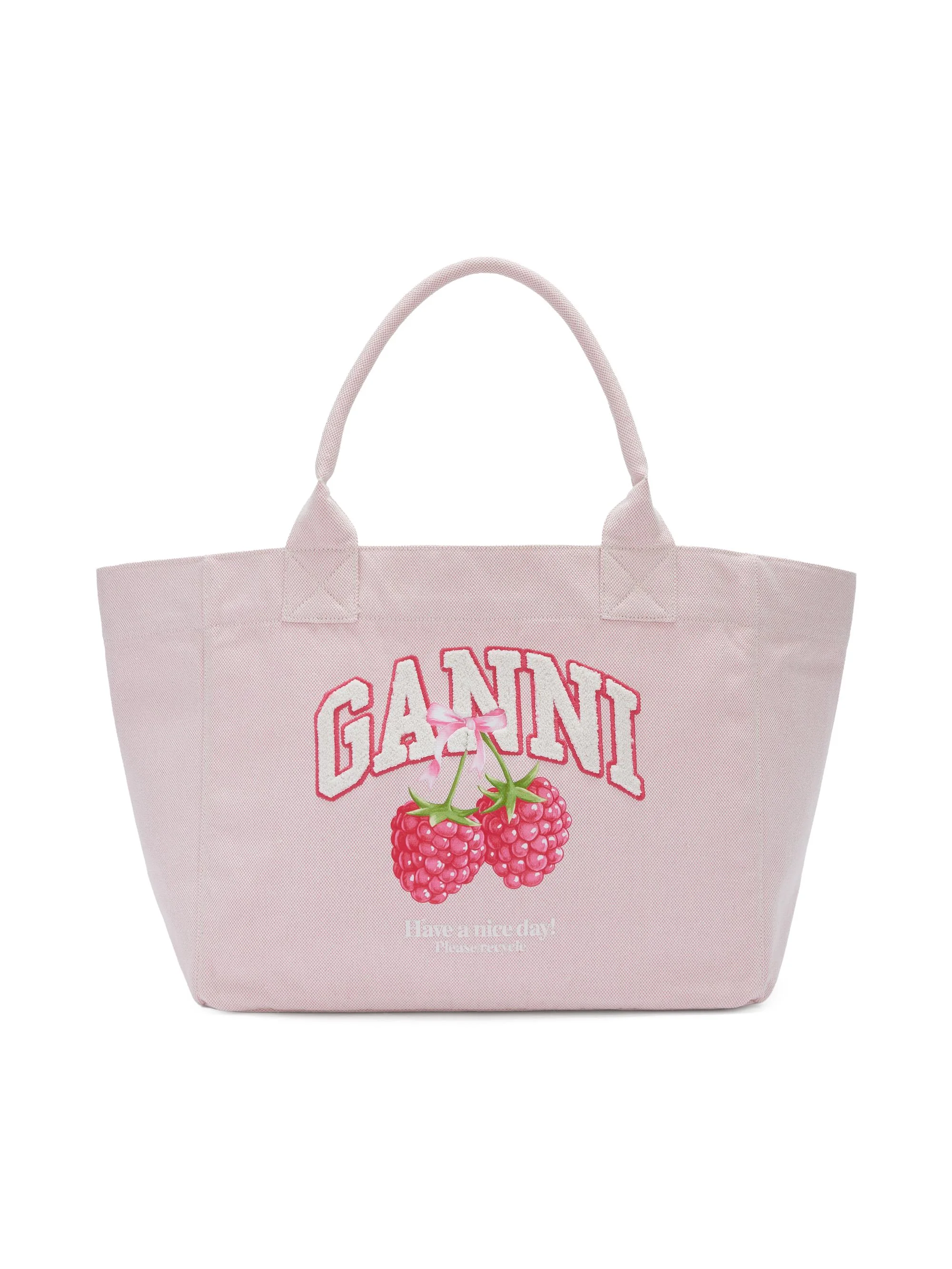 Women's Printed Medium Trapeze Tote Bag - Egret - 1