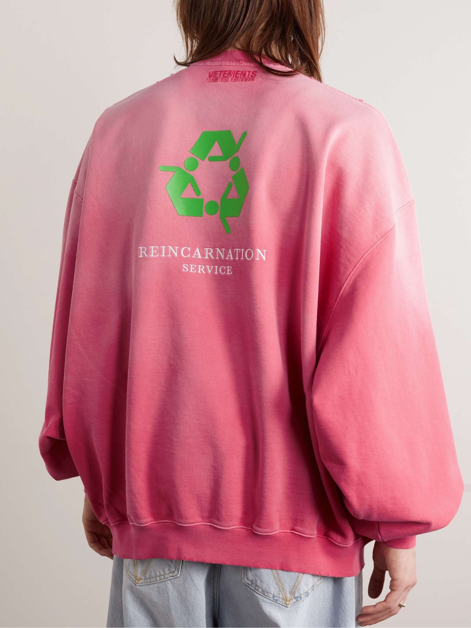 VETEMENTS Not Doing Shit Today Sweatshirt Pink - Wrong Weather