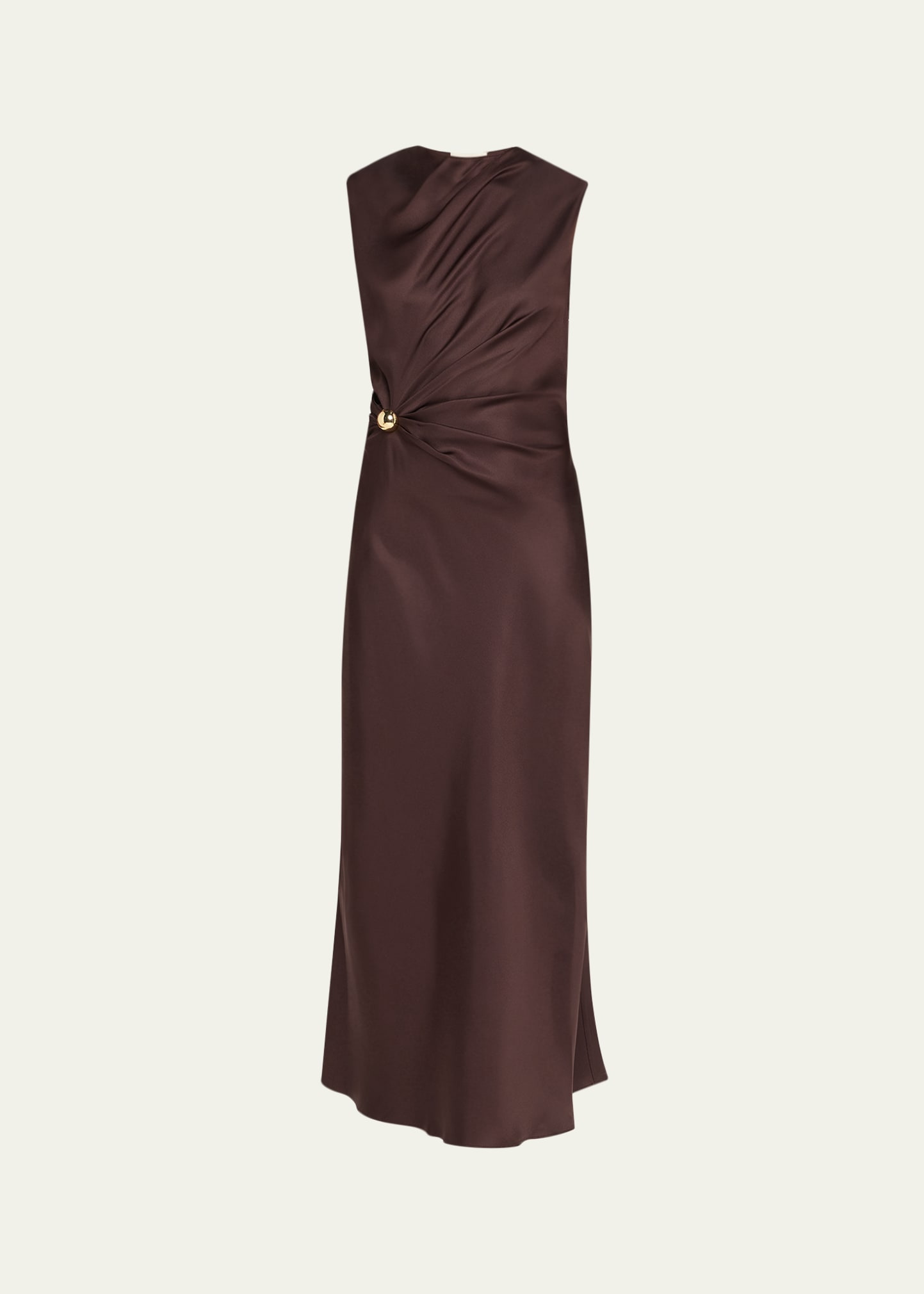Roan Sleeveless Draped Maxi Dress - 1