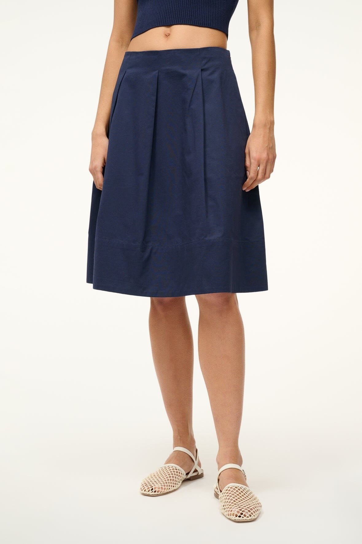 STAUD LONDON SKIRT NAVY - 3