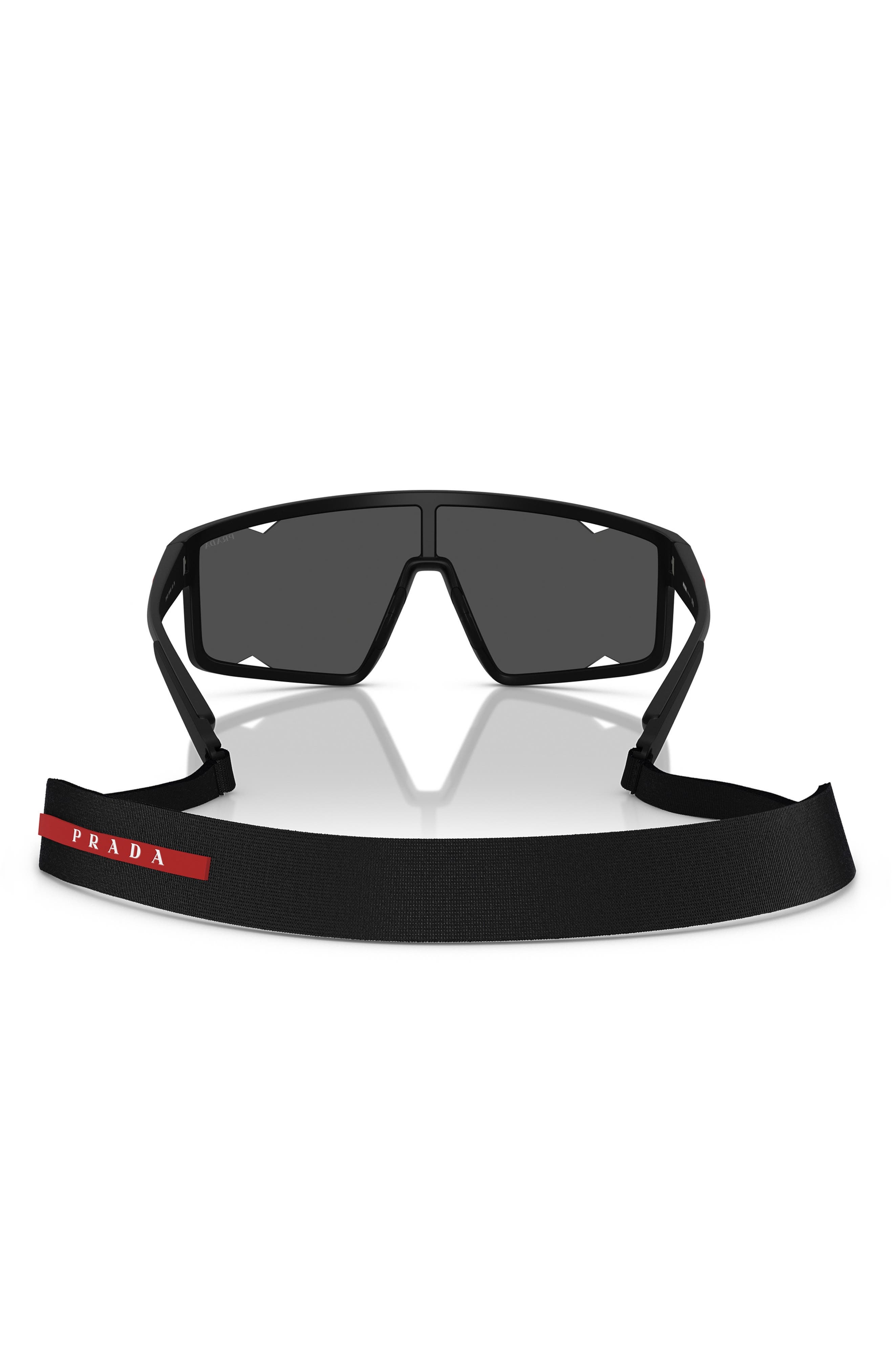 Prada PS A03S 141mm Rectangular Sunglasses in Matte Black at Nordstrom - 5