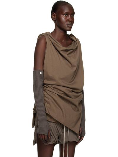 Rick Owens Gray Wool Arm Warmers outlook