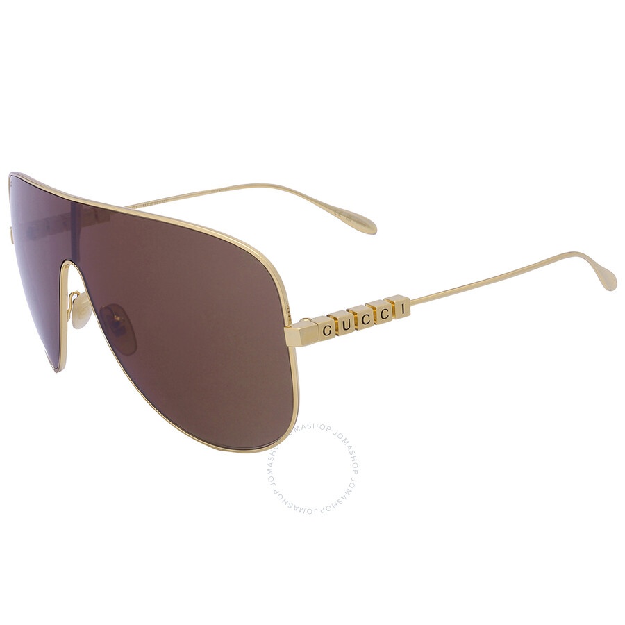 Gucci Brown Shield Ladies Sunglasses GG1436S 002 99 - 3