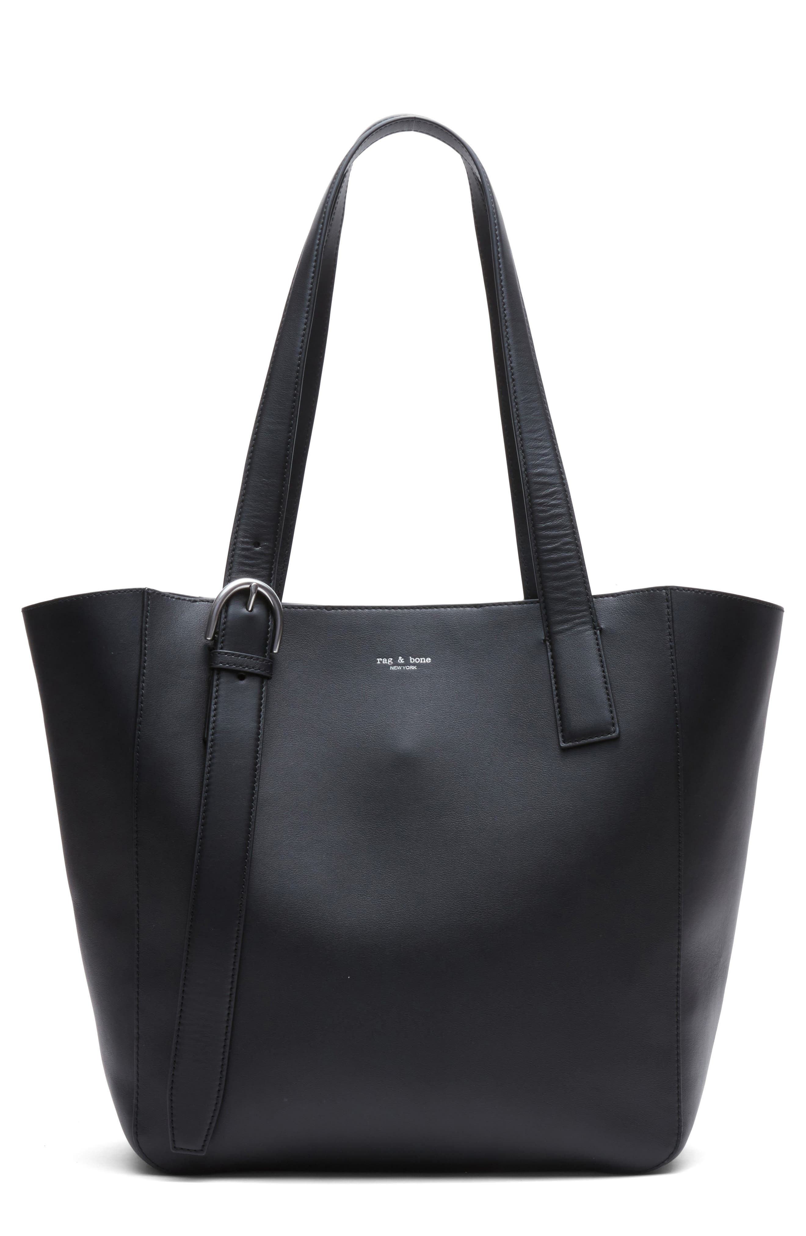 rag & bone Parker Leather Tote in Black at Nordstrom - 1